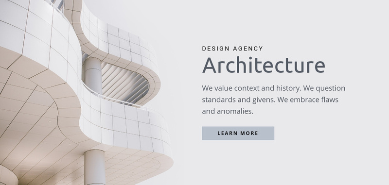 Quality urban design Web Page Design