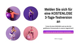 Sport, Wo Und Wann Sie Wollen - Kostenlose Website-Vorlage
