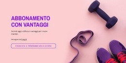 Fitness, Yoga, Danza, Benessere Illimitati - Modello HTML5 Pronto Per L'Uso