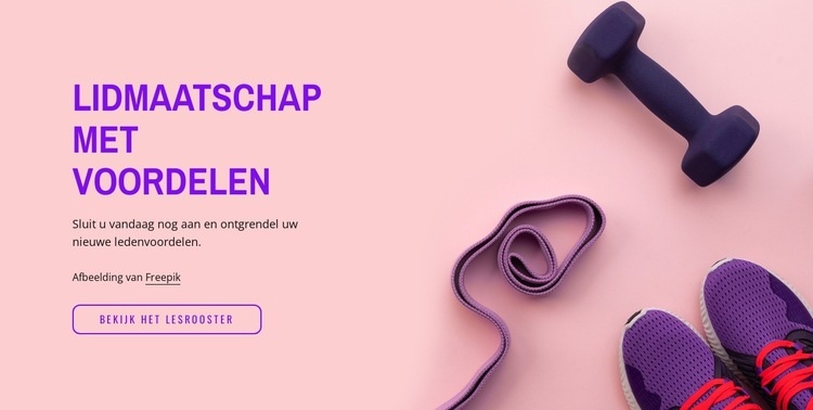 Onbeperkt fitnessen, yoga, dansen, wellness Html Website Builder