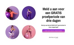 Prachtige HTML5-Sjabloon Voor Sporten Waar En Wanneer Jij Wilt