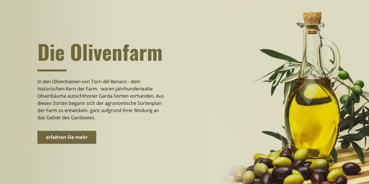 Die Olivenfarm CSS-Vorlage