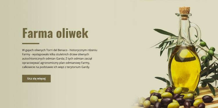 Gospodarstwo oliwne Szablon HTML5