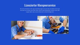 Innovativer Sanitärservice Einfache HTML-Vorlage Mit CSS