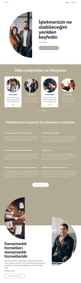 Önde Gelen Küresel Danışmanlık Şirketi Için Duyarlı HTML5