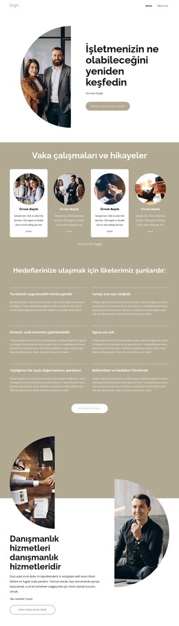 Önde Gelen Küresel Danışmanlık Şirketi - Basit HTML Şablonu