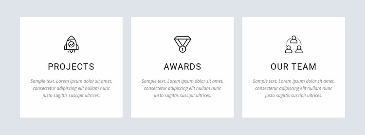 Our projects and awards Elementor Template Alternative