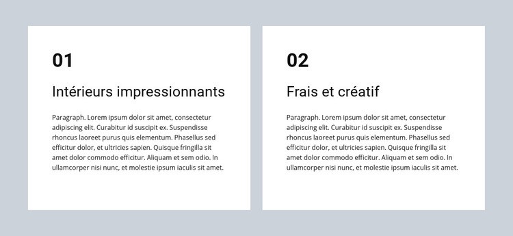 Intérieurs impressionnants Modèle HTML5