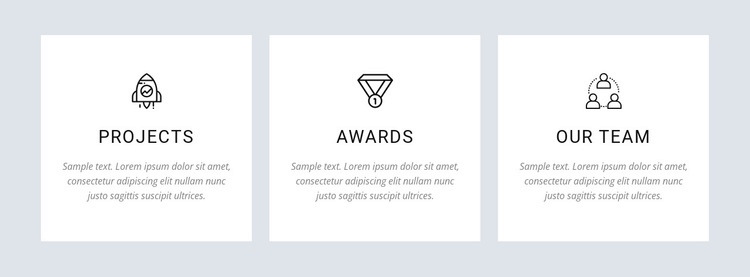 Our projects and awards Html Code Example