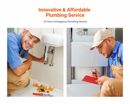 Affordable Plumbing Service - HTML Layout Builder