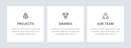 Our Projects And Awards - Free HTML5 Template