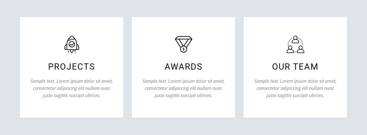 Our projects and awards HTML5 Template