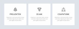 Projektjeink És Díjaink Sablon