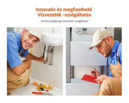 Megfizethető Vízvezeték -Szolgáltatás