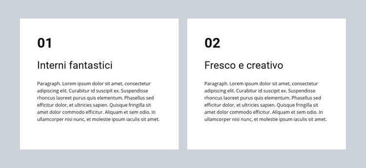 Interni fantastici Modelli di Website Builder