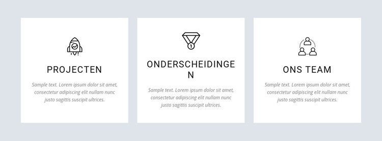 Onze projecten en onderscheidingen Html Website Builder