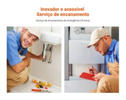 Design De Site Serviço De Encanamento Acessível Para Qualquer Dispositivo