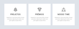 Nossos Projetos E Prêmios - Modelo De Página De Destino
