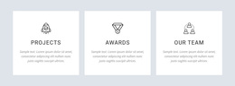 Our Projects And Awards Template