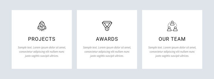 Our projects and awards Template