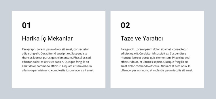 Harika iç mekanlar Html Web Sitesi Oluşturucu