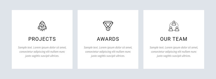 Our projects and awards Web Design