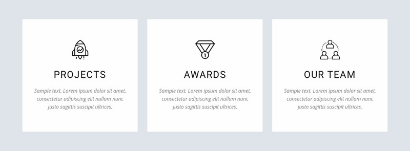 Our projects and awards Webflow Template Alternative
