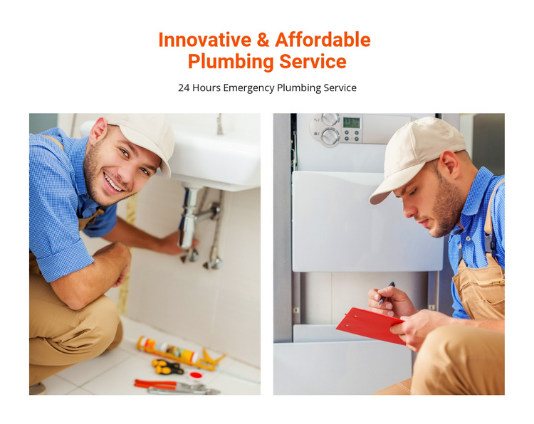 Affordable plumbing service Website Builder Software