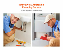 Affordable Plumbing Service - Landing Page