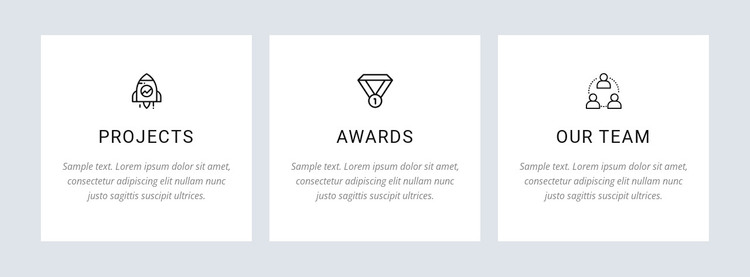 Our projects and awards WordPress Theme