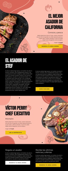 Chef Exclusivo: Plantilla De Página HTML