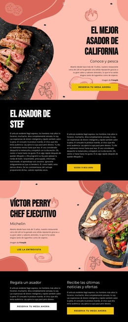 Chef Exclusivo: Plantilla De Sitio Web Sencilla