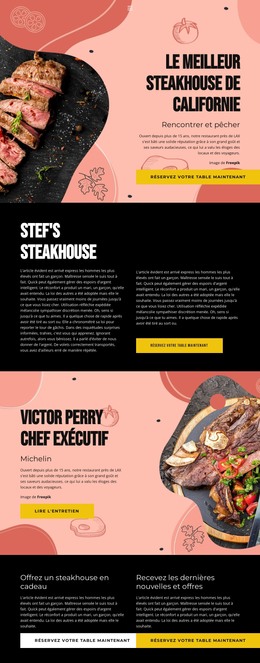 HTML Réactif Pour Chef Exclusif