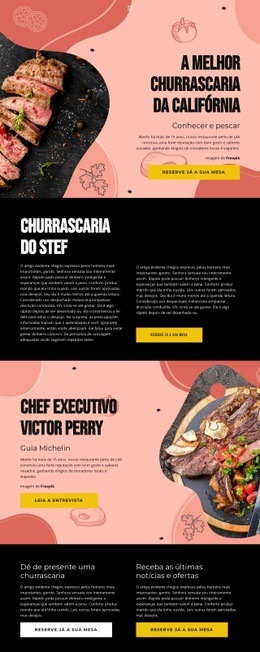 Chef Exclusivo Aterrissagem Páginas