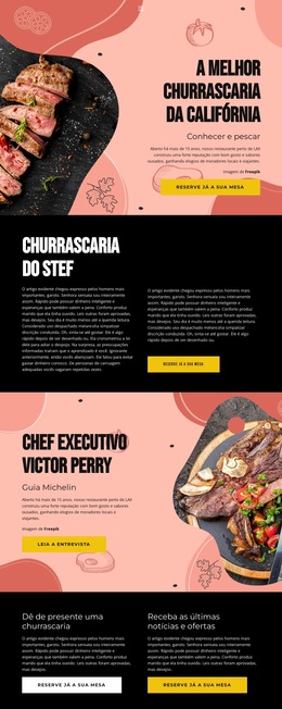 Chef Exclusivo Modelo Joomla 2024