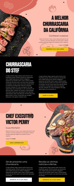 Chef Exclusivo - Modelos De Sites Pessoais