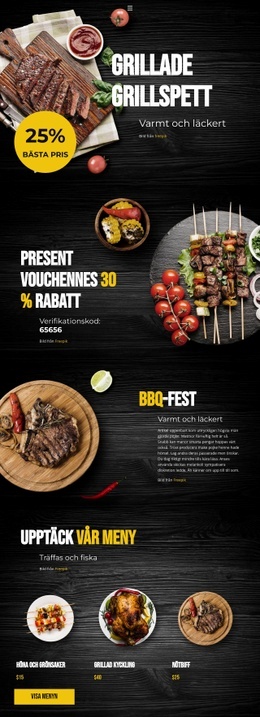 Grillade Spett – WordPress-Tema