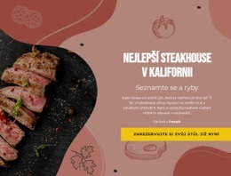 Bezplatná Online Šablona Pro Nejlepší Steak House