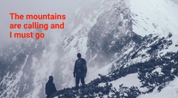Mountains Trip And Tour Ecommerce Website