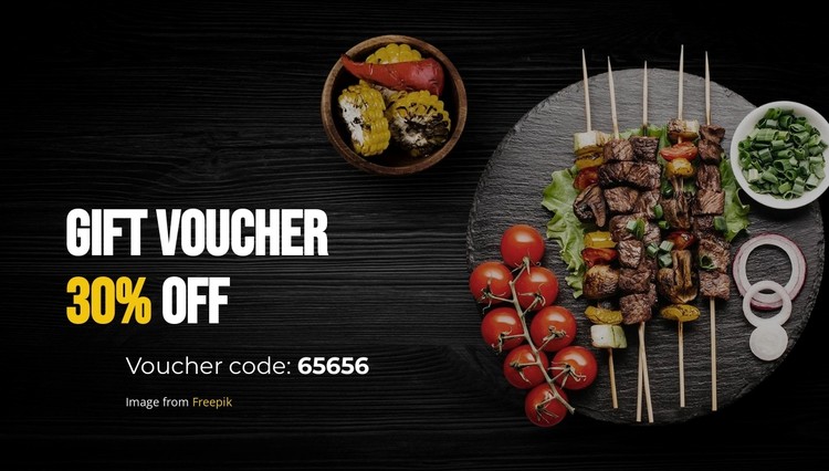 Gift voucher CSS Template