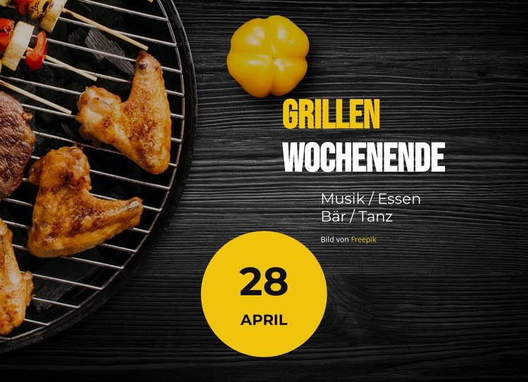 Grillwochenende HTML-Vorlage