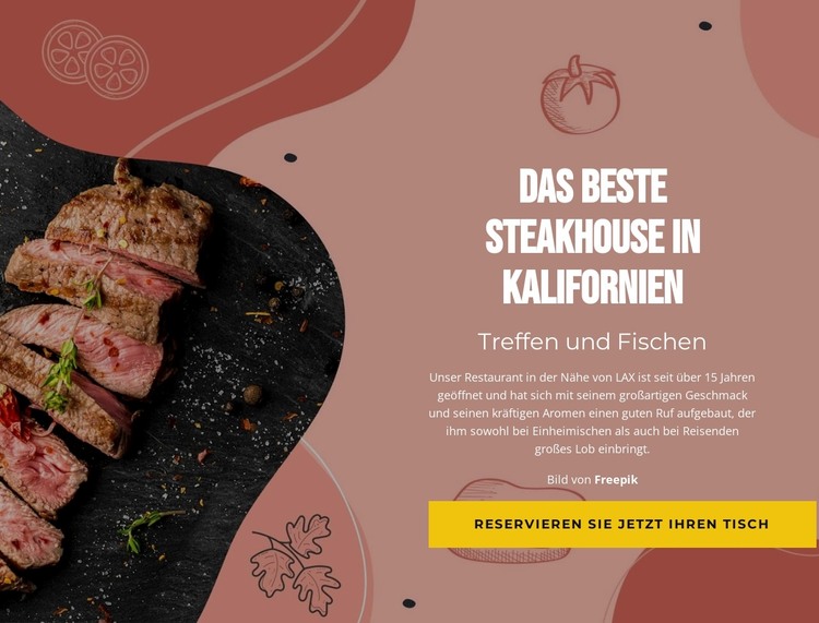 Das beste Steakhaus HTML-Vorlage