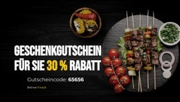 Geschenkgutschein - Kostenlos Herunterladbares Website-Design