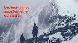 Excursion Et Tour En Montagne - Modèle De Site Web Professionnel Premium