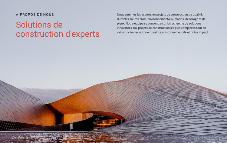 Architecture moderniste Thème WordPress