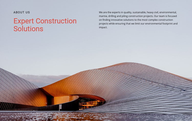 Modernist architecture Homepage Design