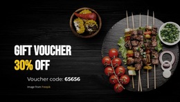 Gift Voucher - Custom HTML5 Template