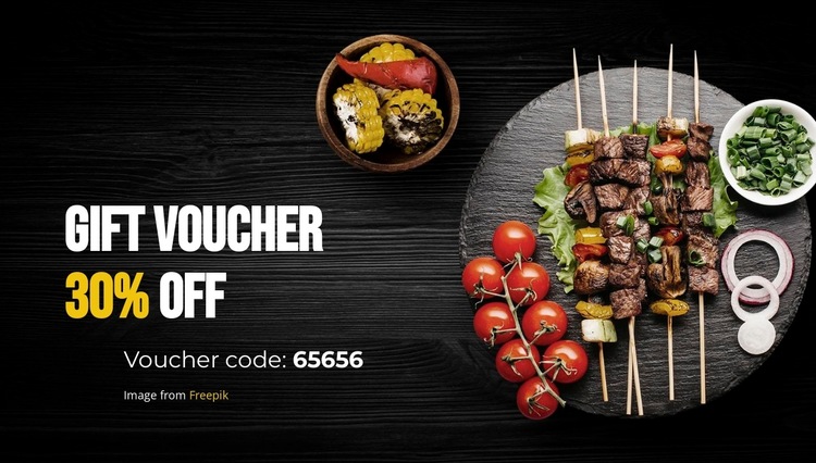 Gift voucher HTML5 Template