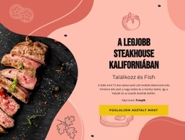 A Legjobb Steak House - Webfejlesztési Sablon