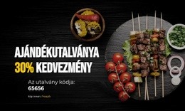 Ajándék Utalvány - Professzionális Webhelysablon